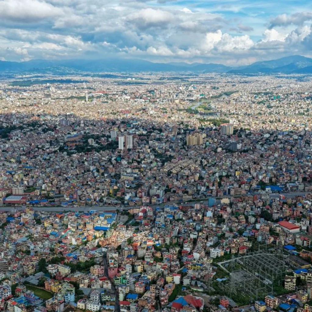 Kathmandu city Nepal where large Bahun population resides urban lifestyle