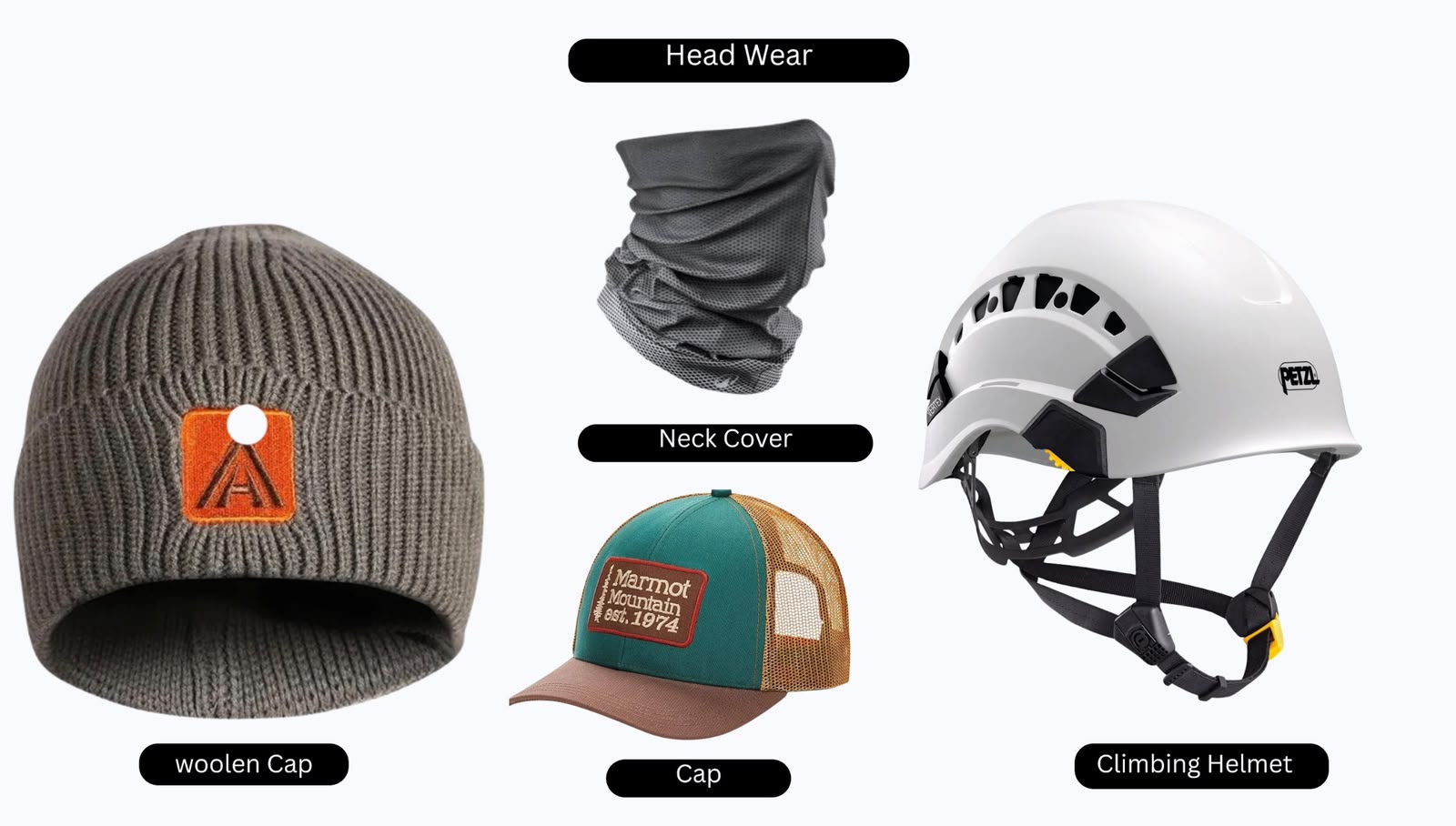 mountaineering-headwear-woolen-cap-neck-gaiter-climbing-helmet-nepal