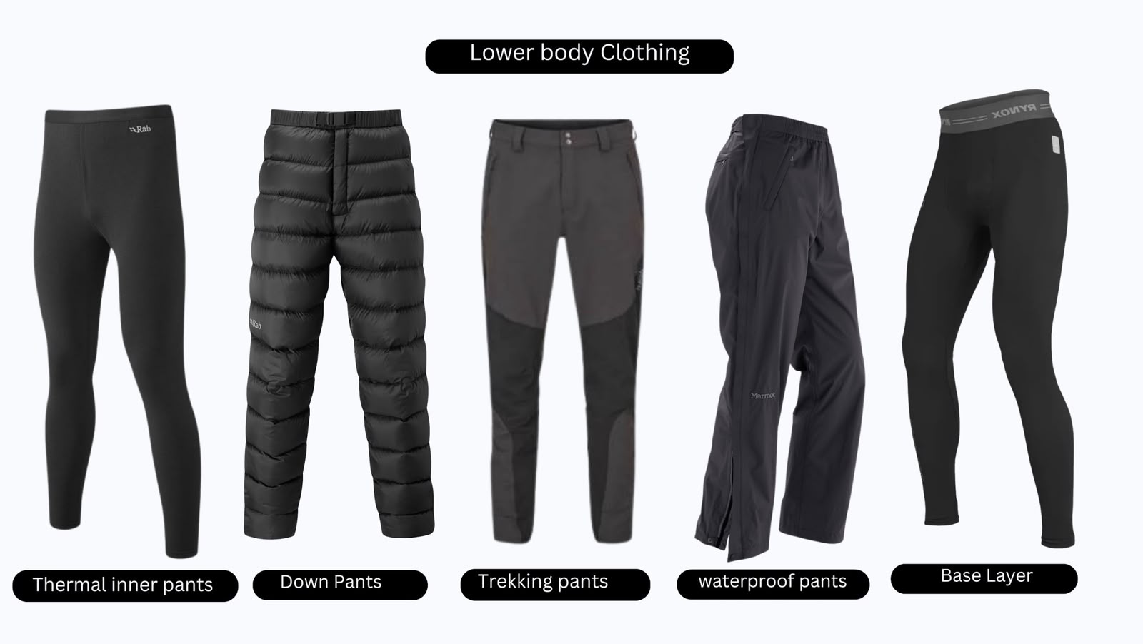 lower-body-layering-thermal-pants-down-pants-trekking-pants-nepal